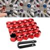 Shiwaki 20pcs Car Wheel Lug Nut Cover Protective Cover Exterior Decoration Anti- Bolt Cap