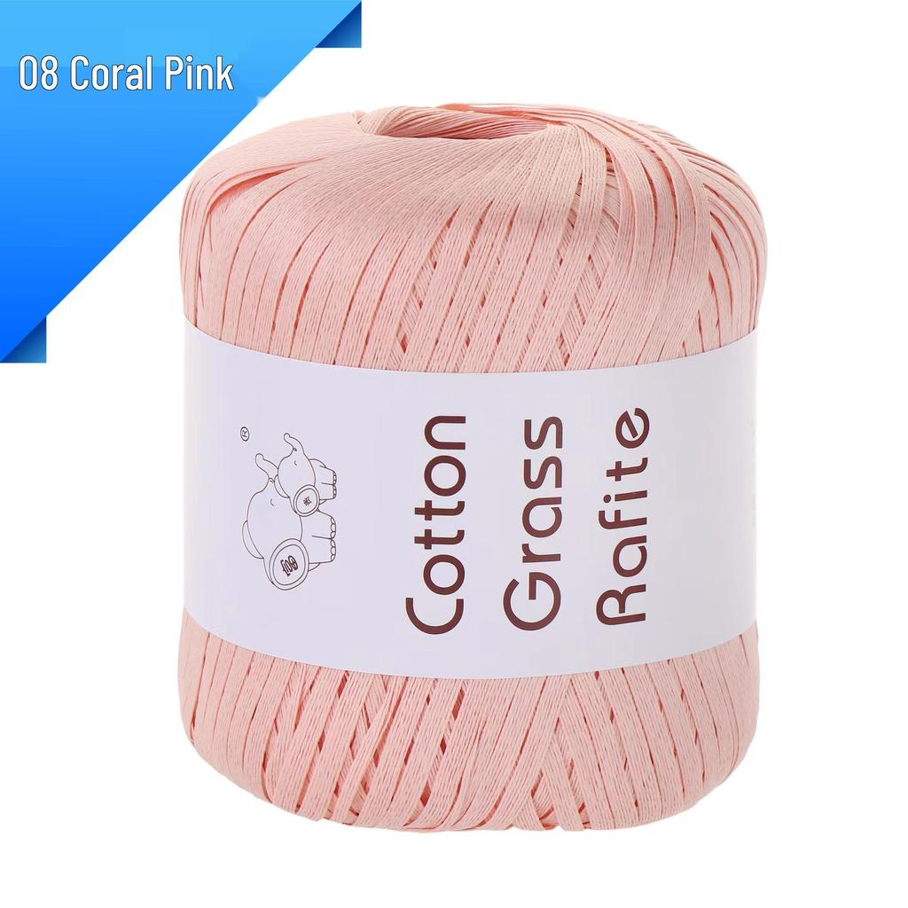 Raffia-Baumwoll-Strohgarn für DIY-Bastelarbeiten: Handgewebte Taschen, Hüte & mehr