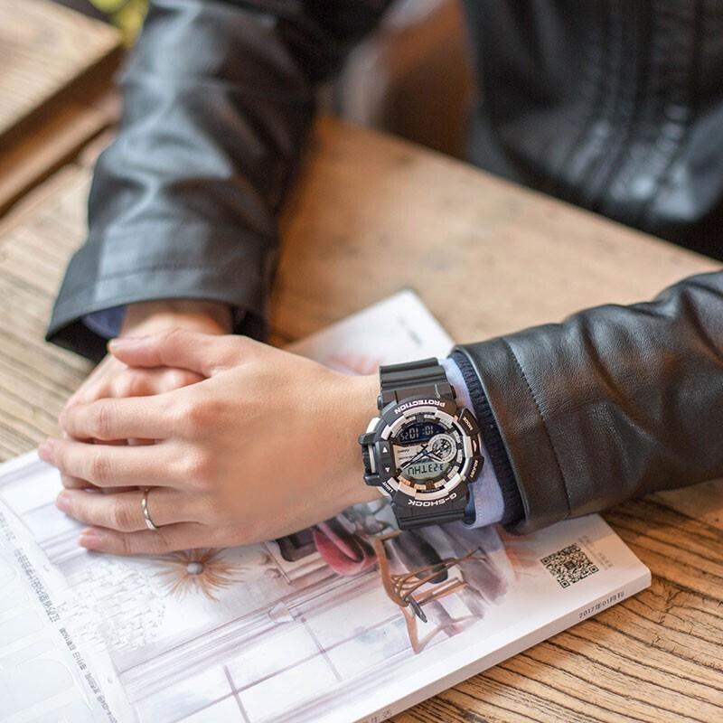 CASIO Men Liquid Crystal/Analog Dual Display Series Black Watch GA-400-1A GA-400-1A