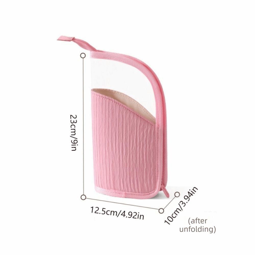 Waterproof Vertical Cosmetic Bag Large Capacity Travel Storage Pouch Makeup Brush Case Women