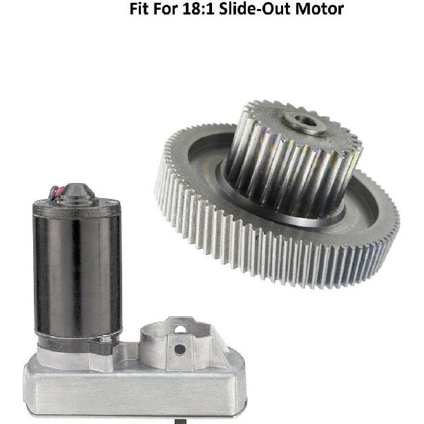 Slide Out Motor Gear, 18:1 Ratio Metal Actuator Compatible with RV Lippert Tuson Venture, Replacement 014-191072, 014-132682 Gear 18 to 1 Ratio Kit