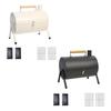Compact Charcoal Grill for Outdoor Use with Chimney and Handle Garden Beach