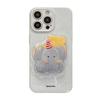 ins Korean baby elephant bracket is suitable for iphone15pro max mobile phone case Apple 16 film soft 13 all-inclusive 17.