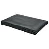 Dump Truck Mesh Tarp, 7 x 22 ft, PVC Coated Black Heavy Duty Cover with 5.5" 18oz Double Pocket, Brass Grommets, Reinforced Double Needle Stitch