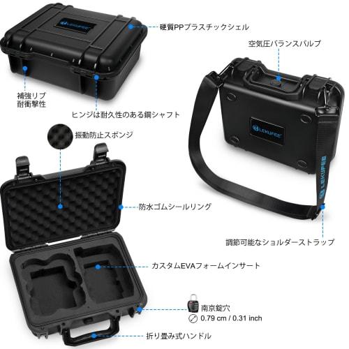 Lekufee Portable Waterproof Hard Case for DJI Neo Drone, DJI Neo Fly More Combo, DJI RC-N3, RC-N2 Remote Controllers and Accessories (Case Only)