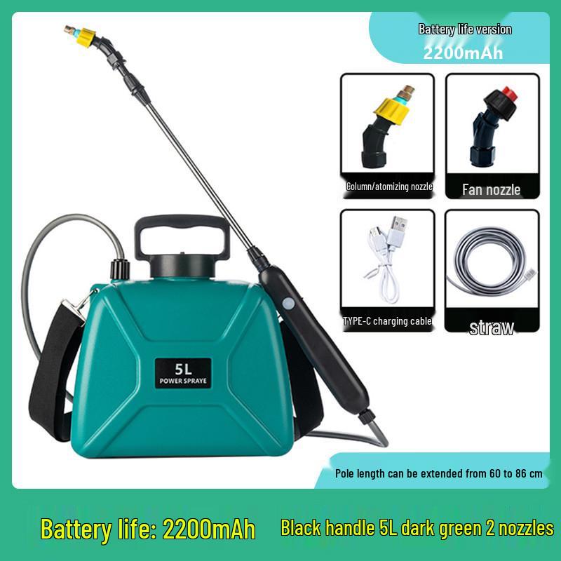

Аккумуляторный электрический ранцевый опрыскиватель 5 л для садоводства, полива и дезинфекции