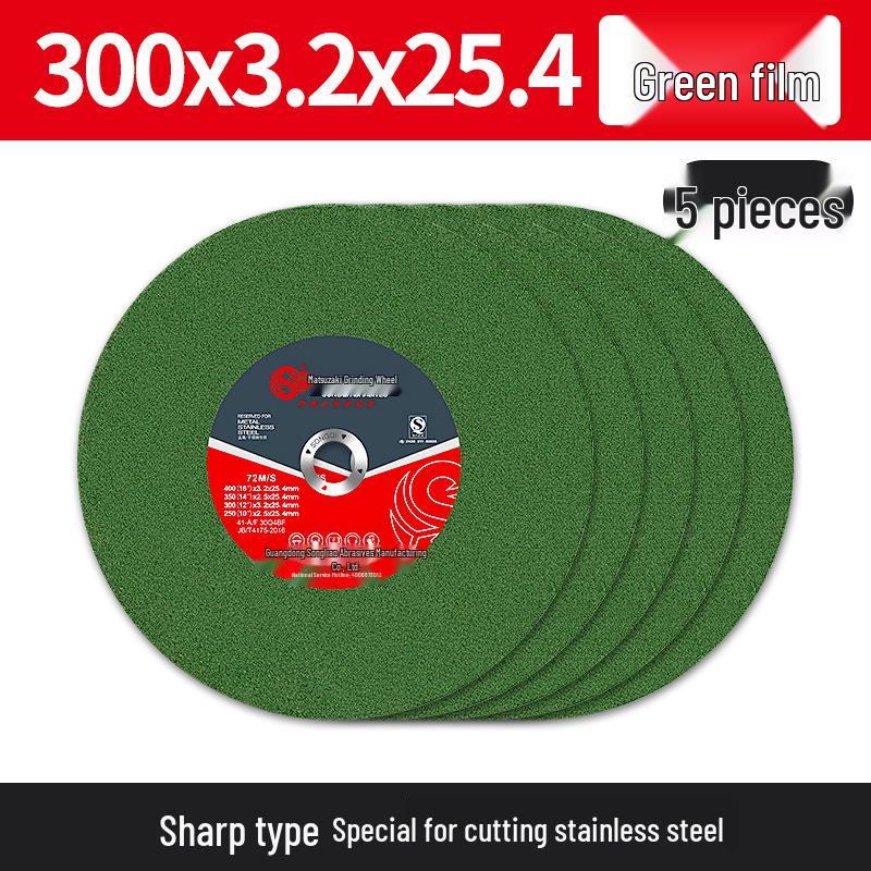 350mm Stainless Steel Cutting Disc, 4-Type Thickness, Profile Metal Grinding Wheel for 355/400 Industrial Saw Machines