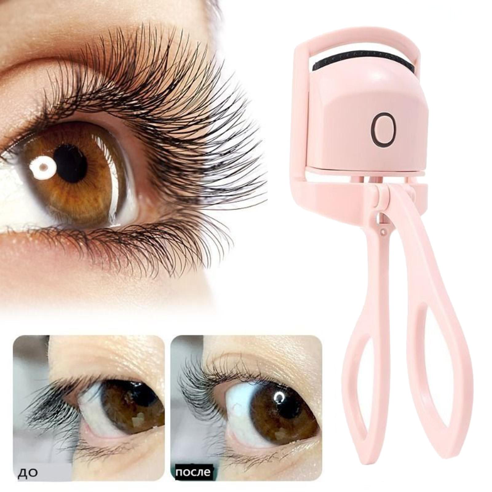 

Electric Heated Eye Curler USB Rechargeable 2 Heating Mod Heated Curling Quick Natural Long Lasting Tool Eye Curler One Size розовый
