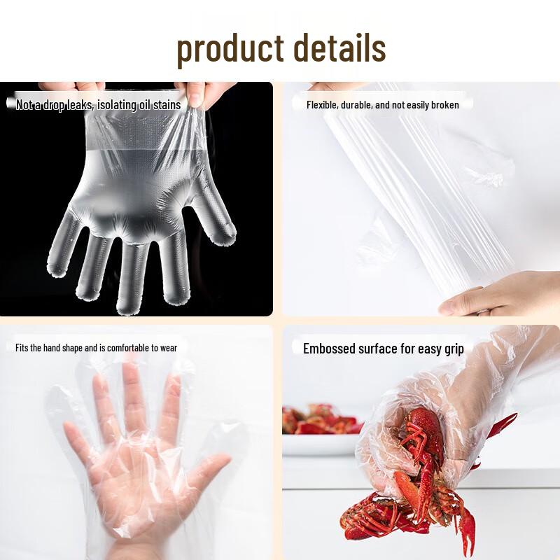 Chahua Disposable Food Grade Plastic Gloves