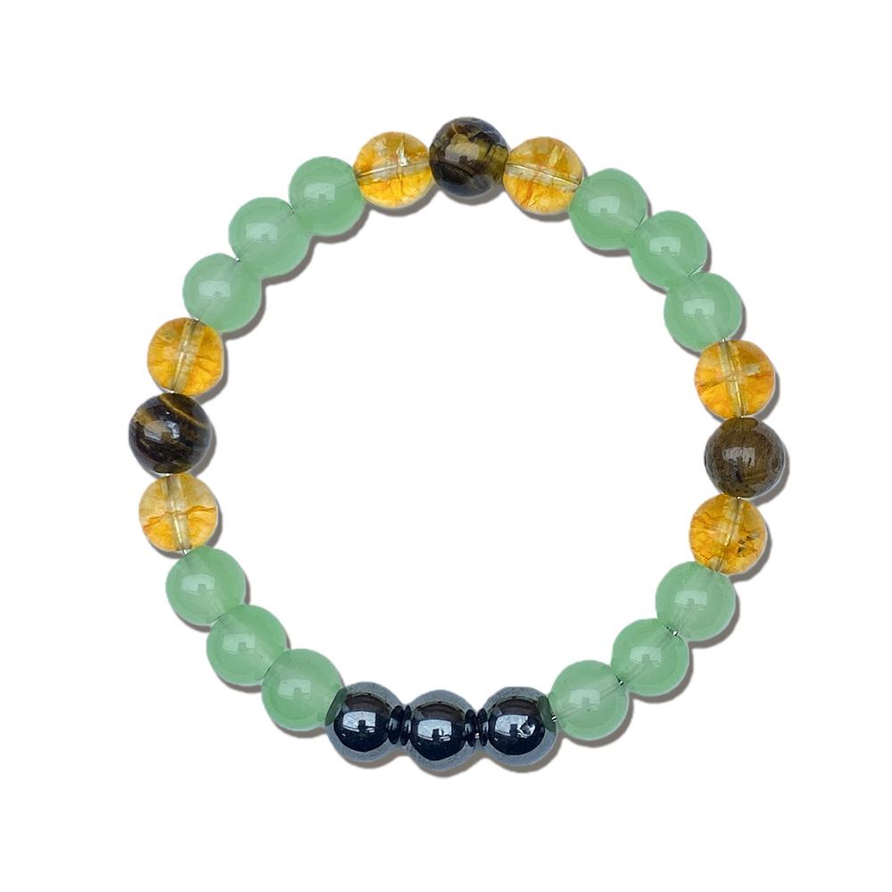 

Crystal Natural Stone Bracelet Beaded Bracelet зелений