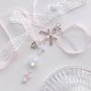 Butterfly Heart Bead Pendant Phone Charm Hangings Rope Cute Phone Chain Strap Bag Decoration Lanyard Keychain Accessory