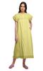Moomaya Women's Short Sleeve Nightdress For Ladies Solid Cotton Nightwear