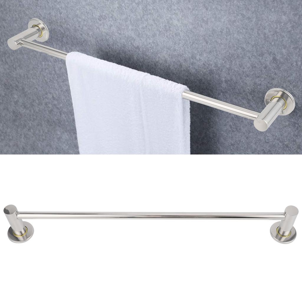 57CM Handtuchstange Edelstahl Wandmontierter Handtuchhalter Haken Aufbewahrungsregal für Badezimmer Badezimmerregal Handtuchständer Handtuchregal