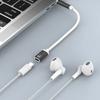 Type C Analog Headphone Adapter Cable Connects 3.5mm Earphones to Mobile Devices for Music and Calls