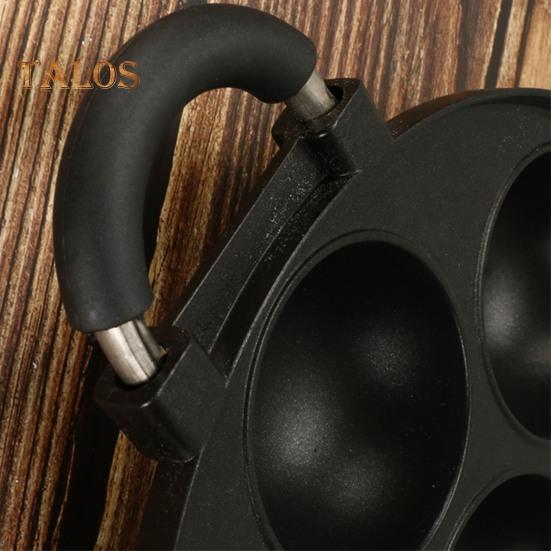 7 Gaats Kook Cake Pan Gladde Omelet Pan Anti-aanbak Koekenpan voor Octopusballen Ontbijt Omelet Maker