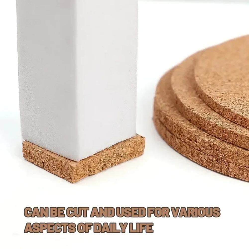 30/1 pièce Sous-verres en liège naturel Isolation thermique Forme ronde Tapis de tasse Diamètre 10 cm Tapis de table à café thé vin Outil pour maison bureau cuisine