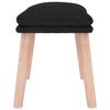 Footstool Black 45 X 29.5 X 35 Cm Fabric