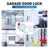 Steel Garage Security Bolt Lock Easy Installation with Auto Tapping Screws Not Theft Reinforced Designs for Household