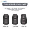 Abs Carbon Fiber Car Key Case Cover For Toyota Prius Camry Corolla Chr C-Hr Rav4 Land Cruiser Prado Keychain Holder Accessories