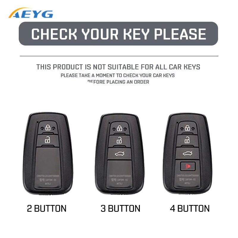 Abs Carbon Fiber Car Key Case Cover For Toyota Prius Camry Corolla Chr C-Hr Rav4 Land Cruiser Prado Keychain Holder Accessories