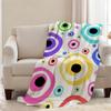 Blanket Eye Throw Super Evil Cosy Plush Living Room Color Sofa Couch Childish Birthday Gifts
