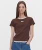 MARIE CLAIRE Label Punching Layered T-Shirt (Magbts08M)