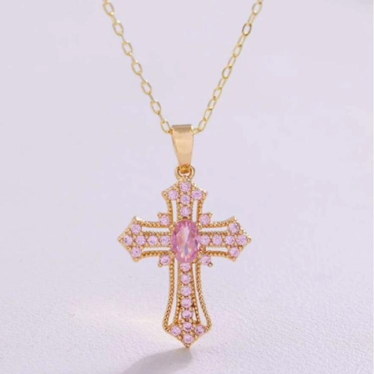 Faith Inspired Crosses Necklace Charm Pendant Made with Sturdy Alloy Adjustable Chain for Men and Women Daily Use