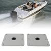 2PCS Boat Seat Bases Aluminium Alloy 6 Screw Holes 3/4 Inch Pin Post Mounting Base for Marine Boat S