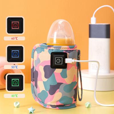 Usb Portable Water Bottle Warmer Homothermal Baby Milk Warmer 40-60 Degree Baby Bottle Insulation Cover Vehicle-Mounted