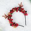 New Forest Deer Horn Headband Simulation Berry Headband Children's Internet Celebrity Live Christmas Headband Headband Headband Headband