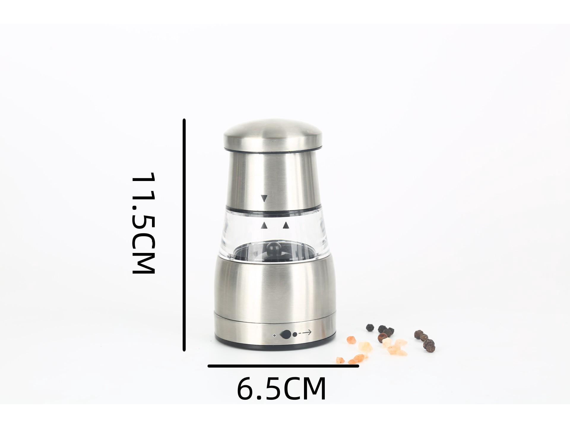 

Stainless Steel Manual Pepper & Sea Salt Grinder with Ceramic Core