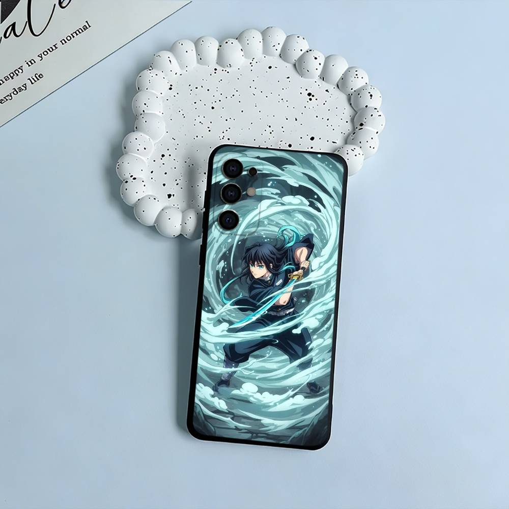 

Muichiro Tokitou &Yoriichi Tsugikuni Black Soft Silicone Phone Case for Samsung S25, S24, S21, S22, S23, S30, Ultra, S20, Lite Samsung S24Plus