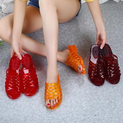 Sandals for Women Summer Shoes 2025 Non-slip Ladies Slippers Plastic Household Soft Female Slides Footwear