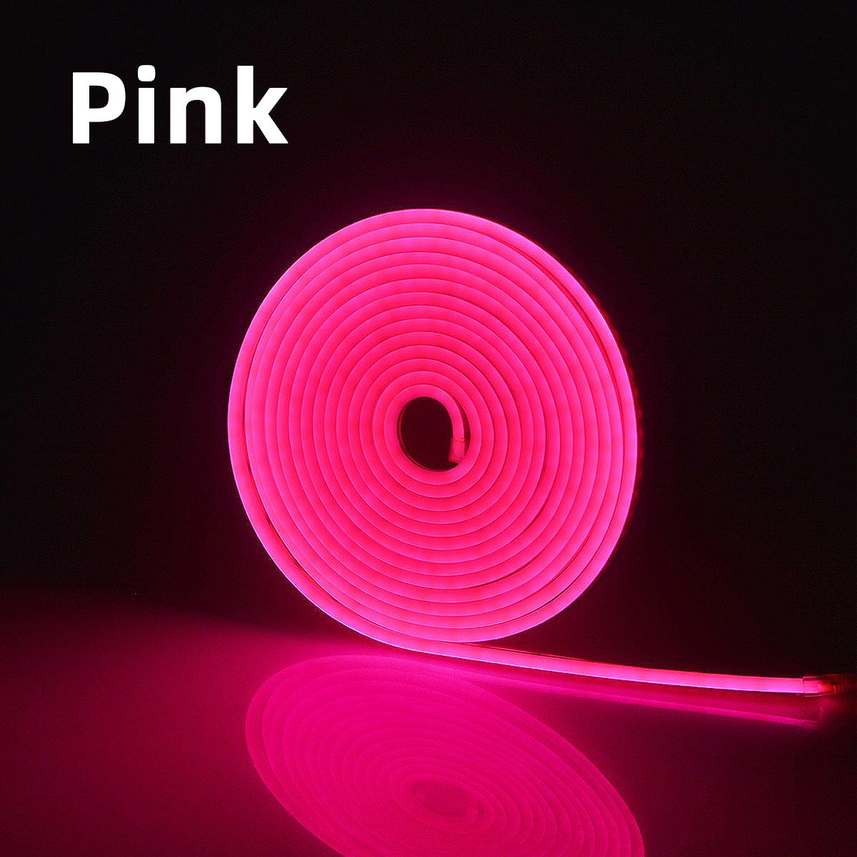

1M/2M/3M/4M/5M DC12V неоновая светодиодная лента водонепроницаемая силиконовая трубка веревка свет неоновая вывеска лента для настенной подсветки декоративная лампа для комнаты 1m розовый