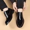 Men’s Slip-On Penny Loafer Business Casual Dress Shoes Lace-Up Faux Leather Wedding Formal Tuxedo Shoes Work Pointed Toe Oxford Shoes for Men