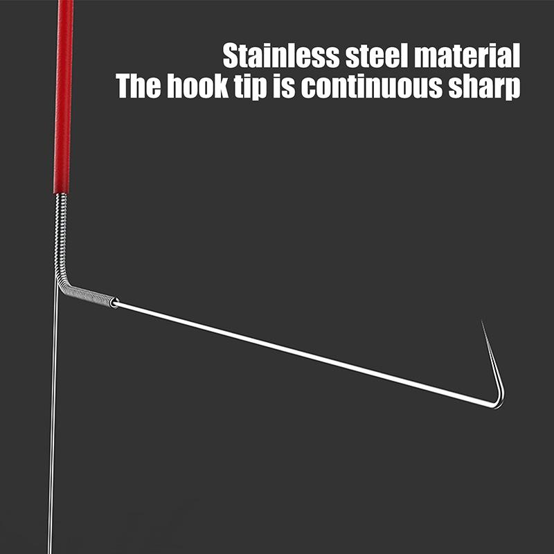 10Pcs Stainless Stell Shrimp Hook Wild Artifact Tool River Shrimp Hook Fishing Tackle Accessories Fishing Shrimp Tool