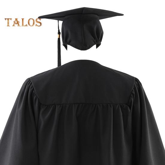 1 Set Academic Uniform Includes Hat Shawl Honour Rope V-Neck Bat-Sleeved Robe 2025 Graduation Cap And Gown Set for Memorable Graduation Events