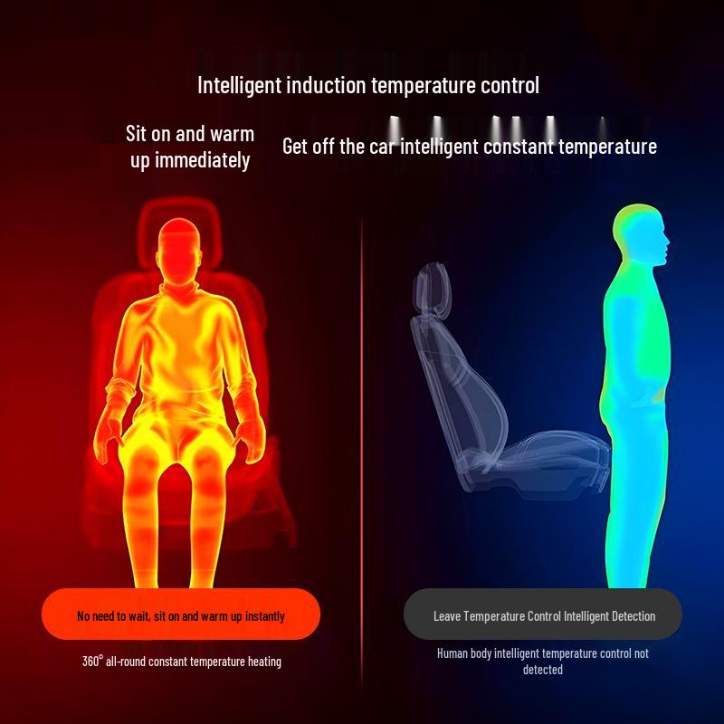 Graphene Heated Car Seat Pad with Massage - Universal Winter Seat Cushion