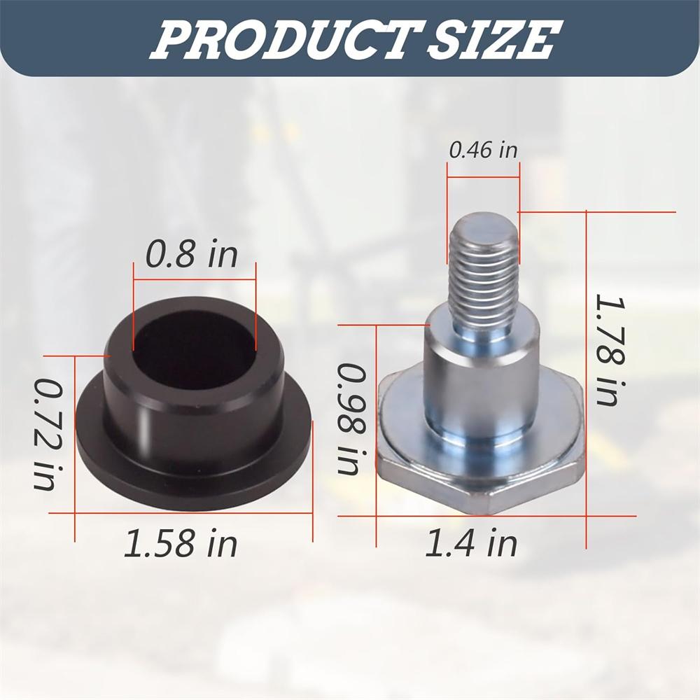 Handle Bushing w/ Bolt Kit Fits for Wacker WP1540 WP1550 (New Style) plate compactor