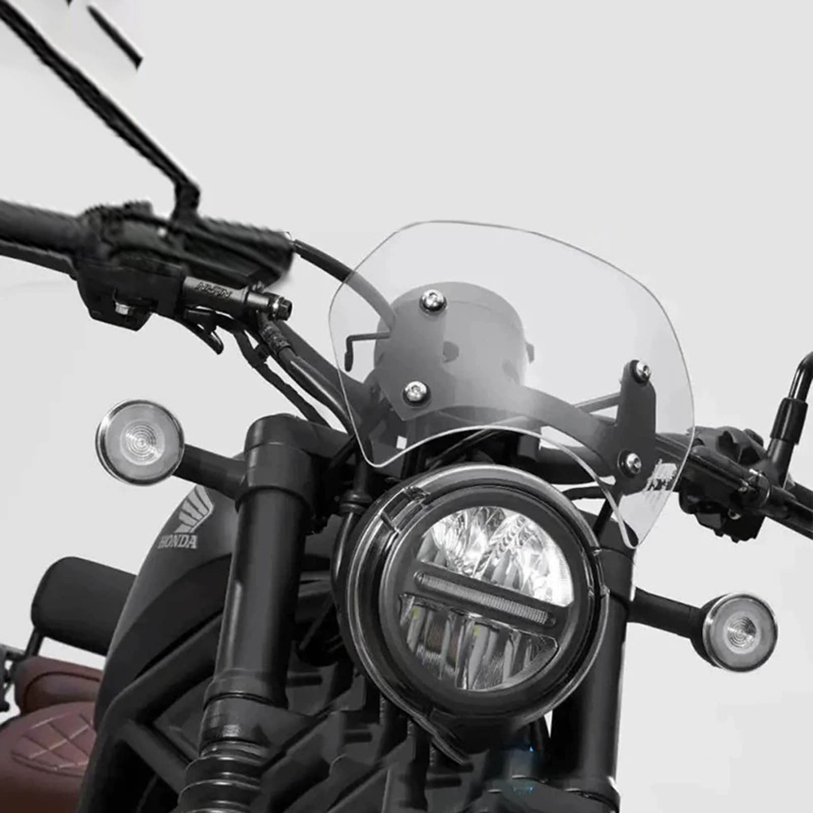 Kemy s Rebel 250 Rebel 500 Ветровое стекло Лобовое стекло Ветровое стекло Мотоцикл Ветровое стекло Прозрачное Дымчатое Тип Shot (Прозрачный, 30 см)