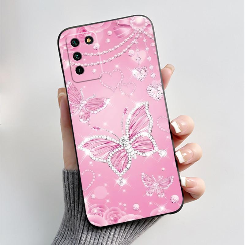 

Для ZTE Blade V30 Vita Чохол Квіти Метелики Чохол для Телефона Для ZTE Blade V30 Vita V30Vita Силіконова Задня М яка Кришка Coque Fundas ZTE Blade V30 Vita
