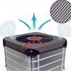 Universal Air Conditioner Cover, Outdoor PVC Mesh AC Protection Cover Stops Falling Leaves