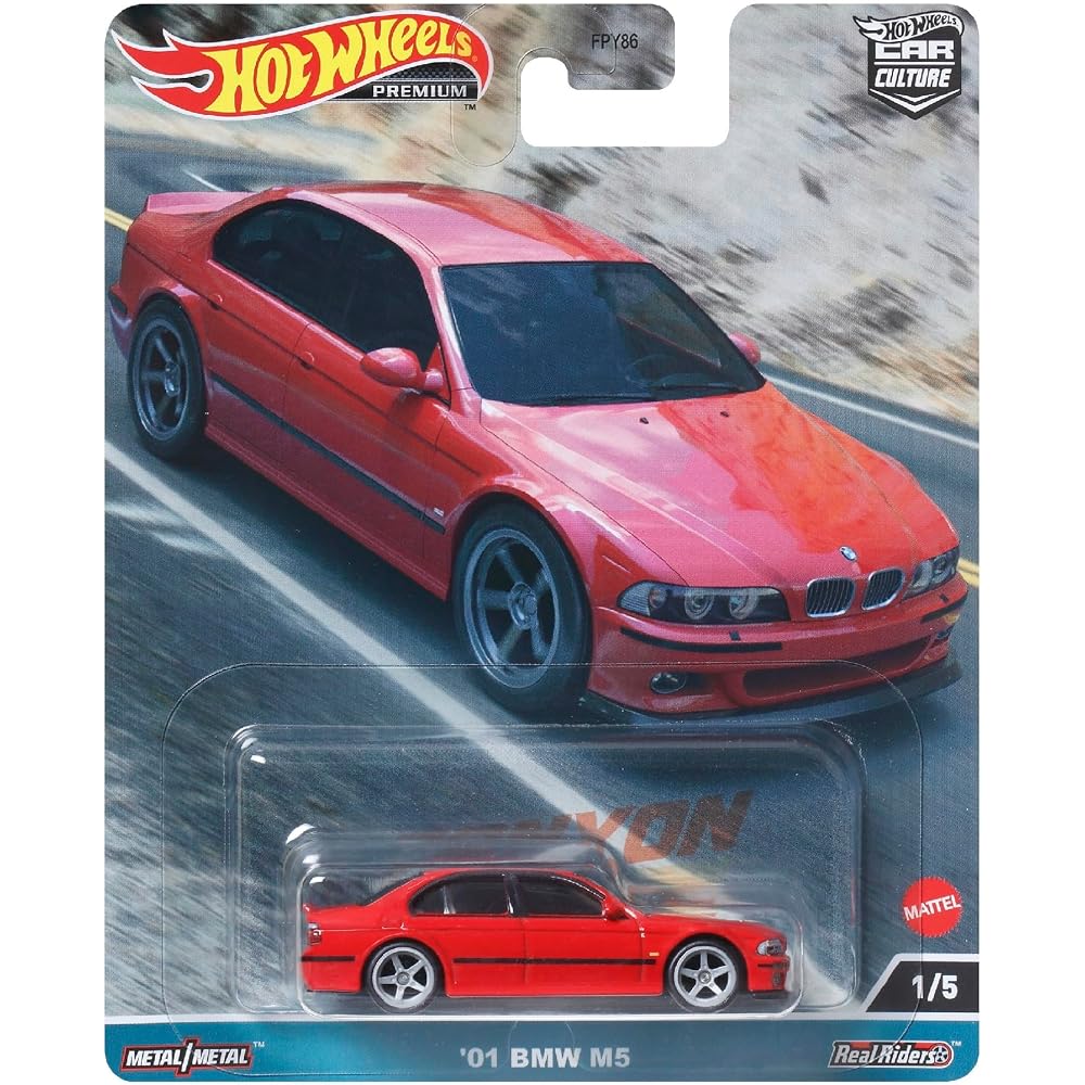 Hot Wheels Car Culture Canyon Warriors '01 BMW M5 Toy Vehicle for Ages 3 and Up