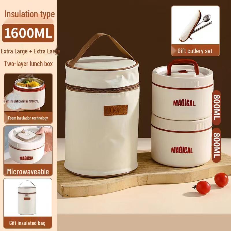 

Jun XVII DU 304 Stainless Steel Insulated Lunch Box Set