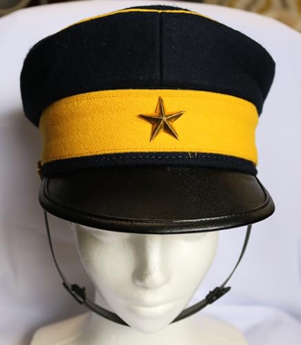 [Hosaku Co., Ltd.] Imperial Japanese Army Replica Hat, Meiji 19 (1886), Type 2 Infantry Cap, High-Quality Replica, Cosplay Cap (61cm)