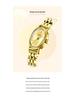 La Baoli Women's Exquisite Oval Dial Gold Steel Band Watch - Internet Celebrity Style