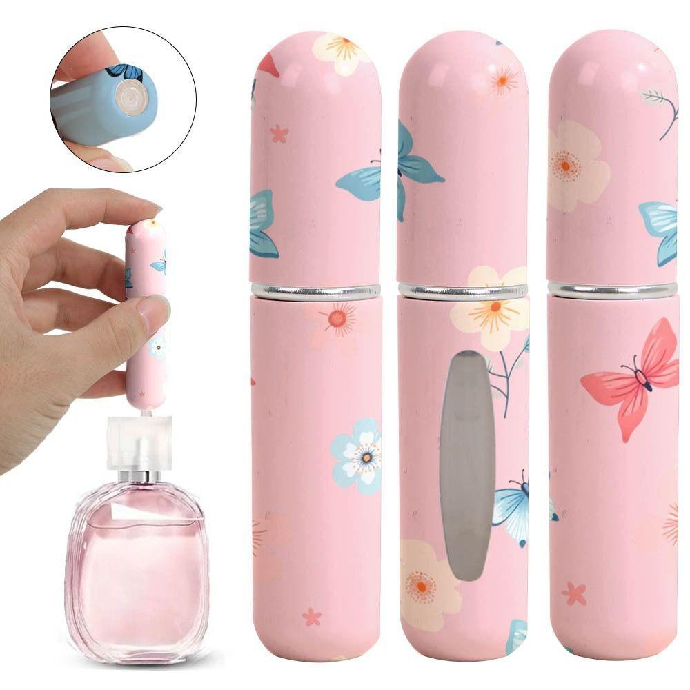 Schmetterlingsdruck Sprühflasche Drehbar Nachfüllbar Leere Kosmetikbehälter Reise