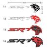Leopard Head Badge Sticker Front Grill Side Fender Rear Trunk Emblem Decal Cars Accessories