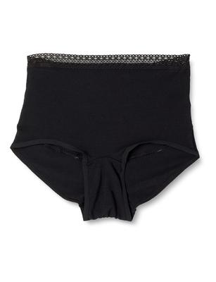 Atsugi Shefree Waist Warm Padded Size L Panties, 86103AS, Black, (28cm Length), Women's