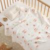 110x110cm High Density Pure Cotton Six-Layer Gauze Baby Bath Towel and Toddler Blanket
